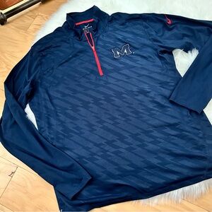 Nike Dri-fit Michigan 1/4 Zip Pullover Top Size XL